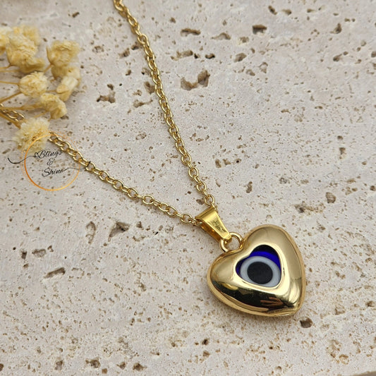 Evil eye heat pendant