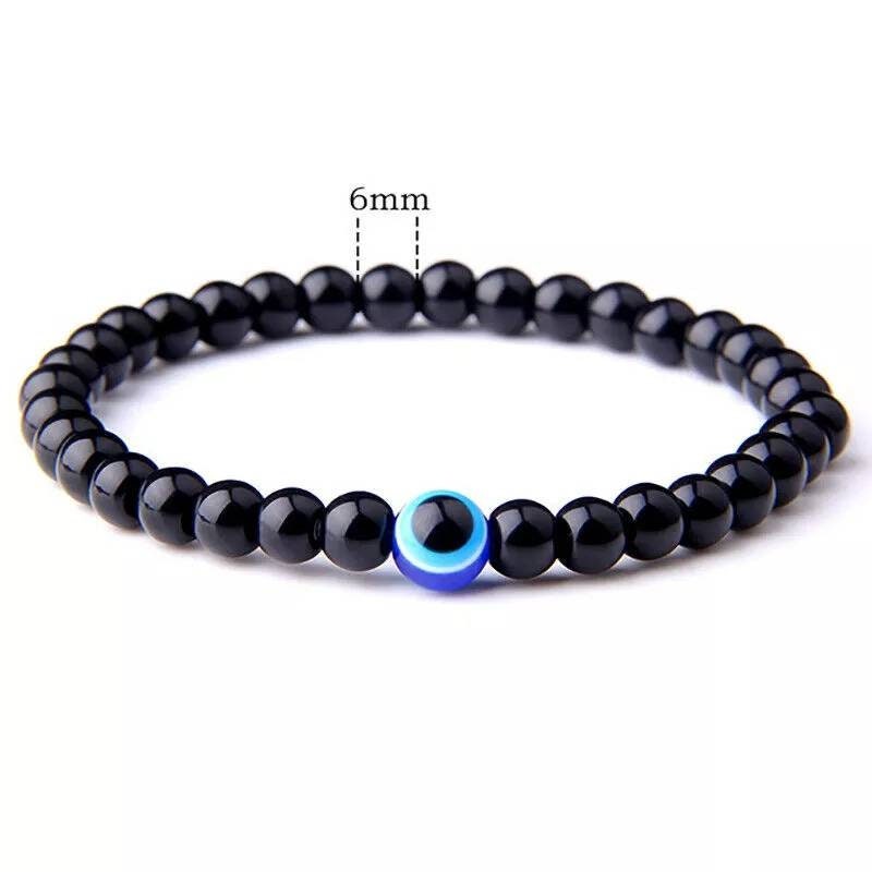 Evil eye men's beaded bracelet| 'protection Bracelet'