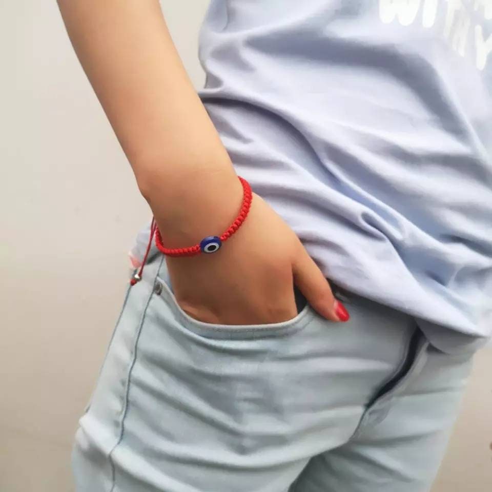 Evil Eye Red String Adjustable Bracelet