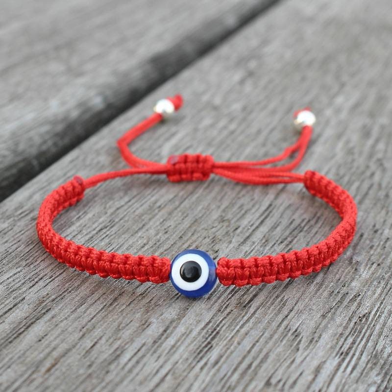 Evil Eye Red String Adjustable Bracelet