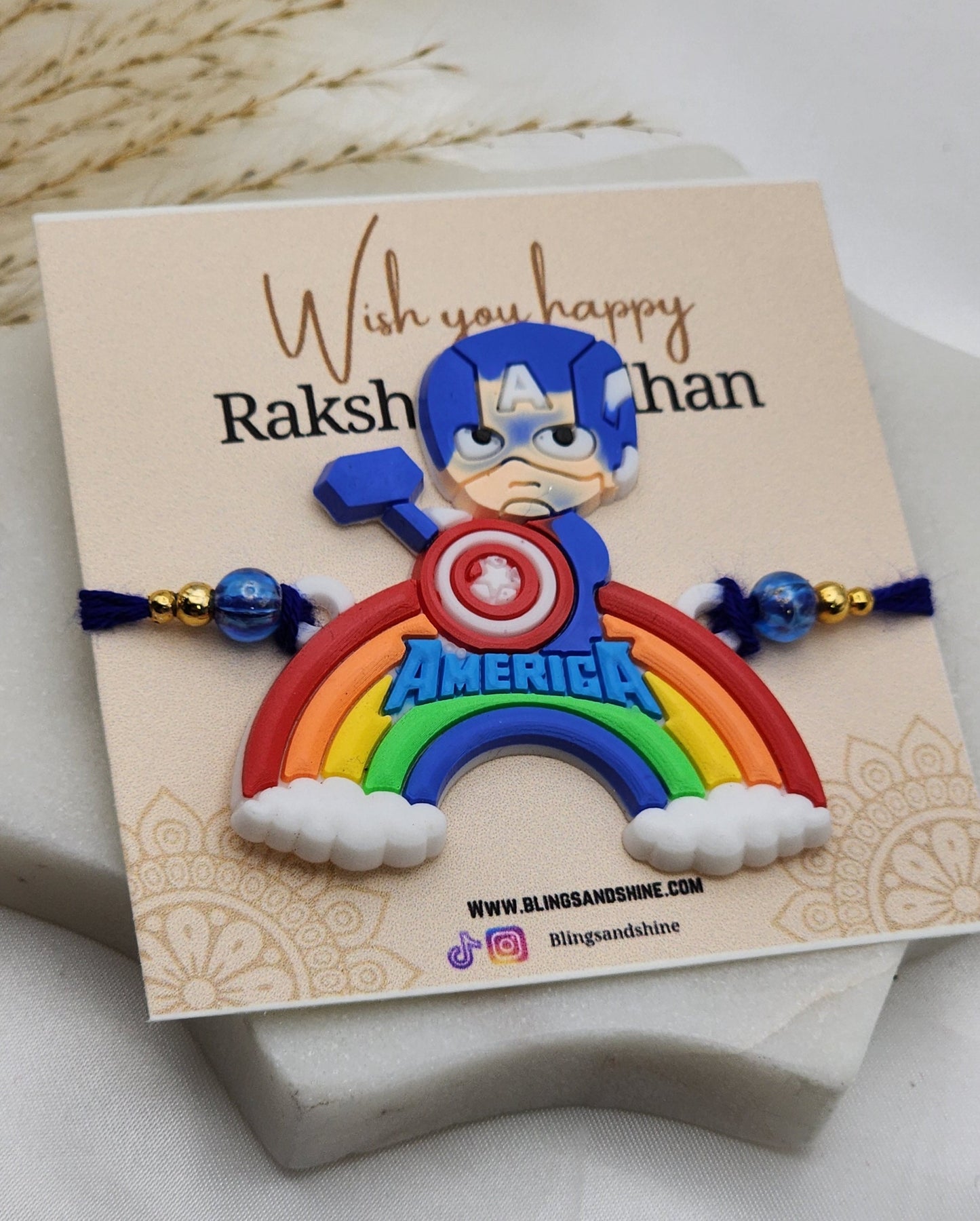 Kids Rakhi (Mickey Mouse, Spiderman,Captain America, hanuman )