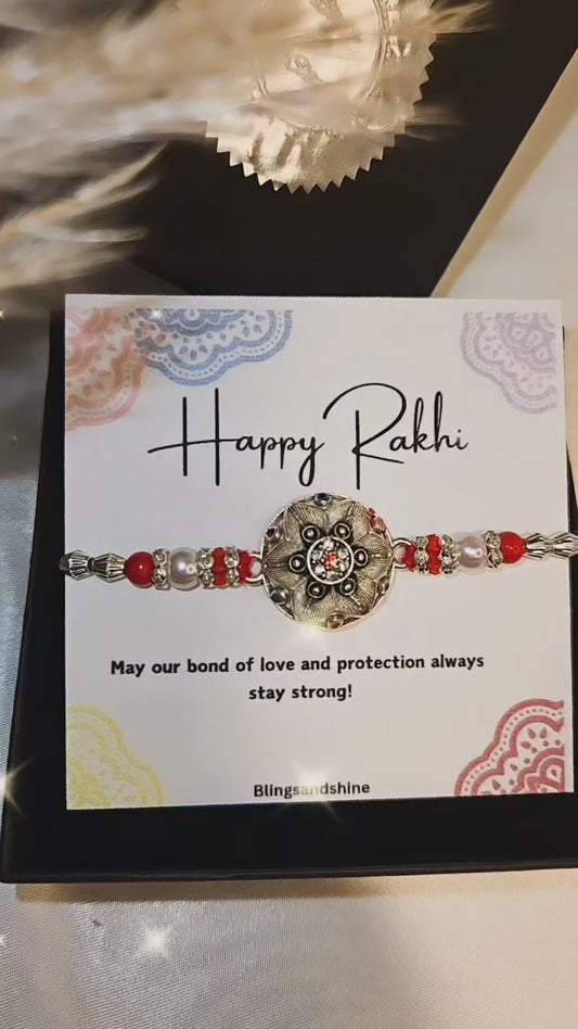 Silver Rakhi/Rakhdi