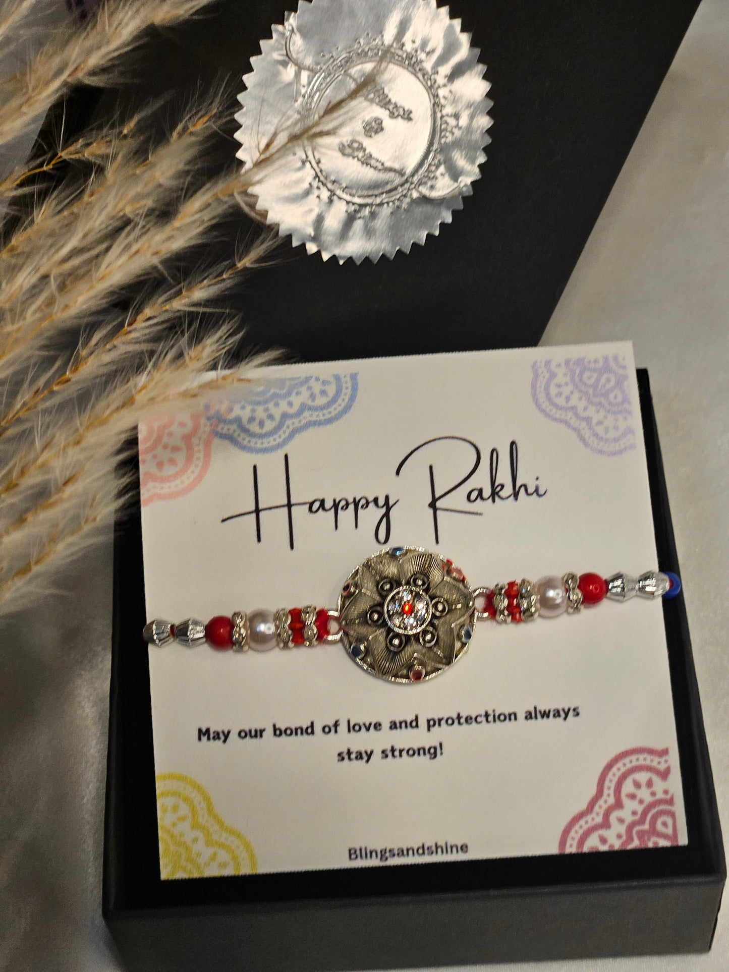 Silver Rakhi/Rakhdi