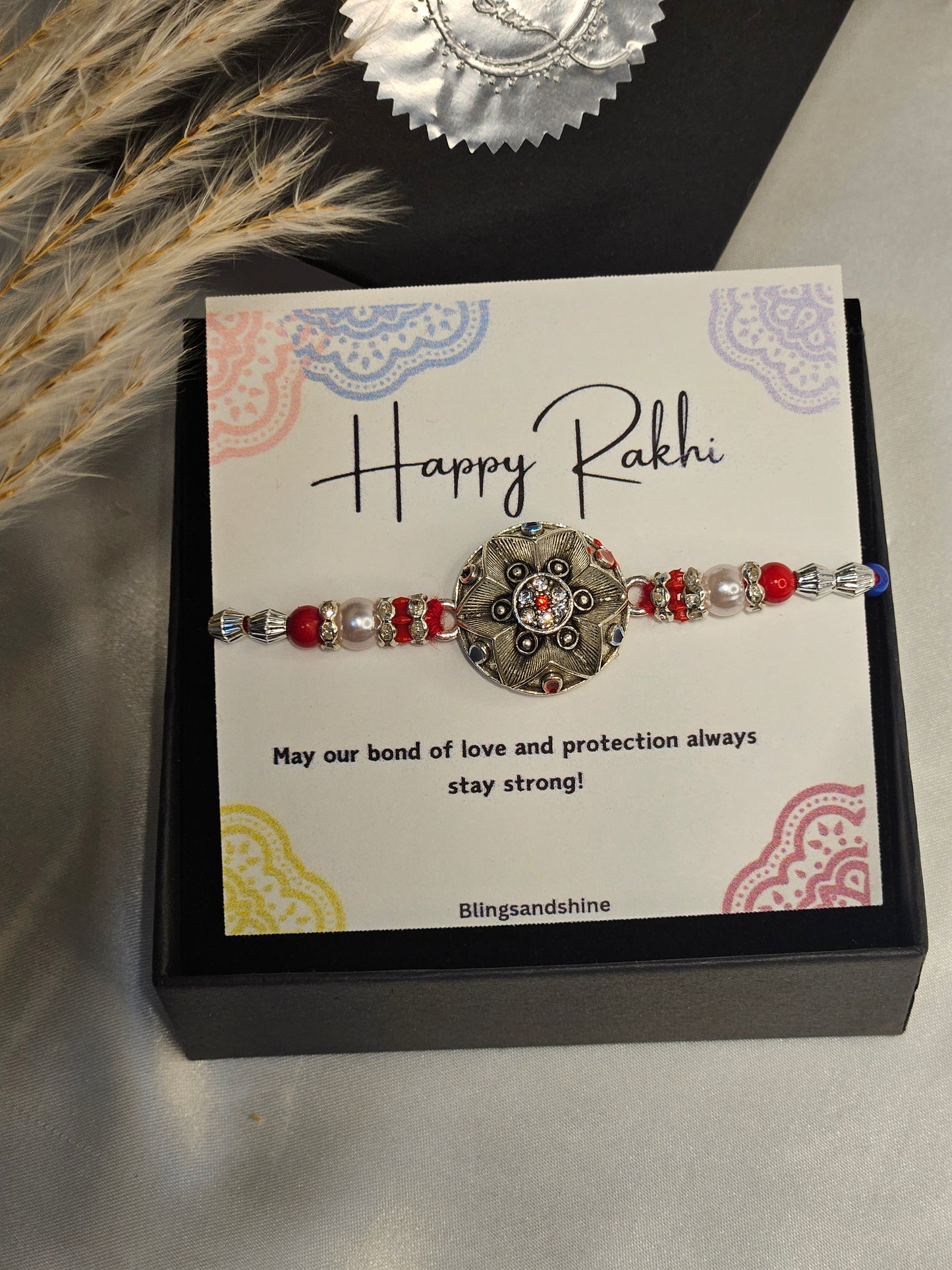 Silver Rakhi/Rakhdi