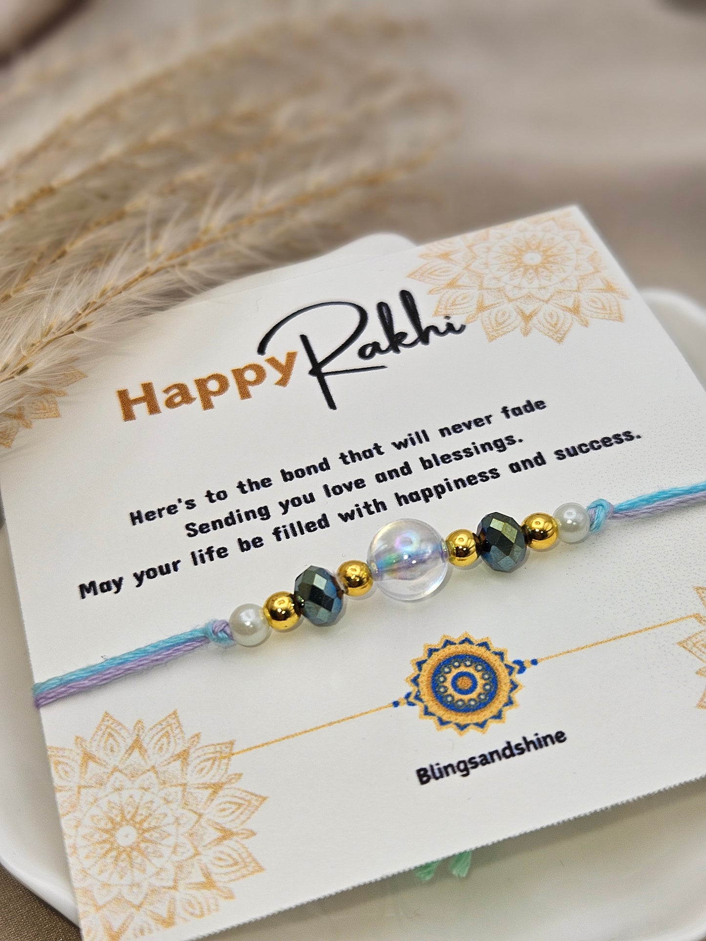 Crystal Pastel Rakhi